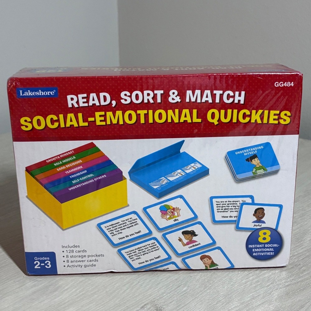 NEW Lakeshore Learning Read Sort Match Social Emotional Quickies Educational Kit
